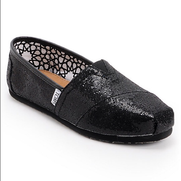 Toms Shoes - Black sequence Toms Toms Shoes - Black sequence Toms